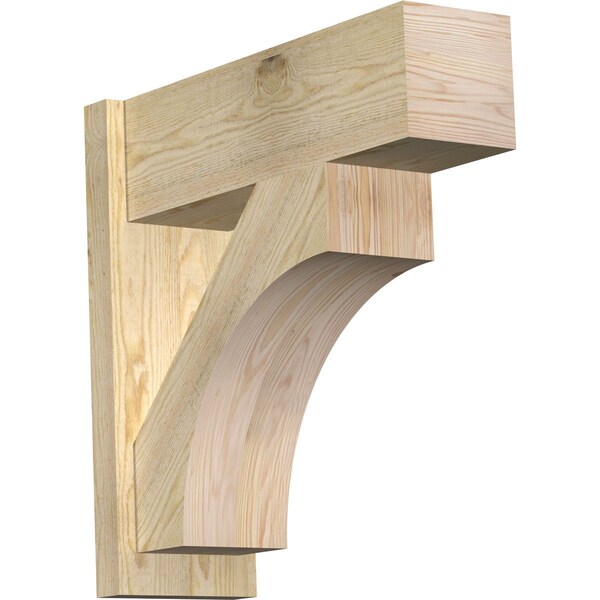 Ekena Millwork Westlake Block Rough Sawn Outlooker, Douglas Fir, 8"W x 24"D x 24"H OUT08X24X24WTL05RDF - main